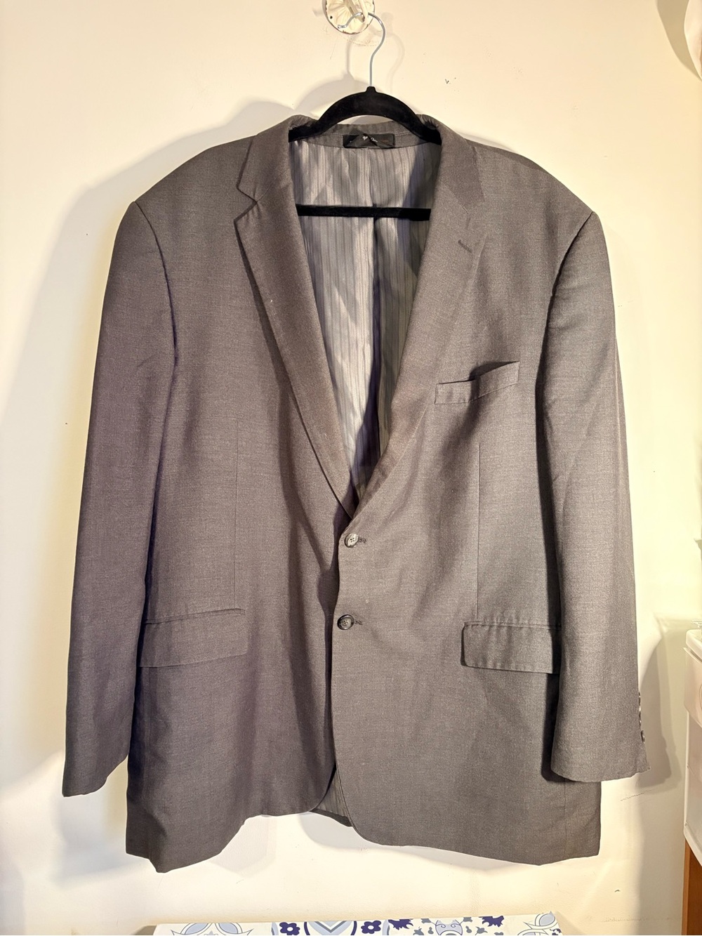 FUBU Gray Two-Button Men's Blazer